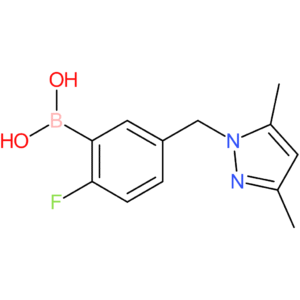 (5-[(3,5-dimethyl-1h-pyrazol-1-yl)methyl]-2-fluorophenyl)boronic acid