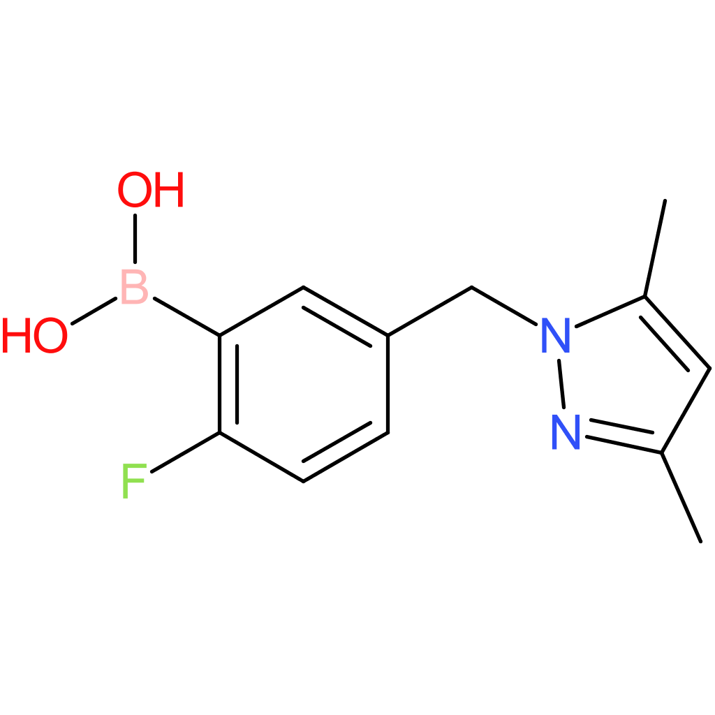 (5-[(3,5-dimethyl-1h-pyrazol-1-yl)methyl]-2-fluorophenyl)boronic acid