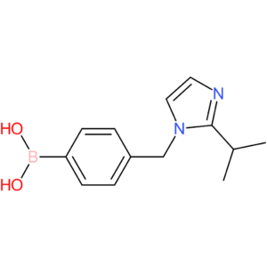(4-([2-(propan-2-yl)-1h-imidazol-1-yl]methyl)phenyl)boronic acid