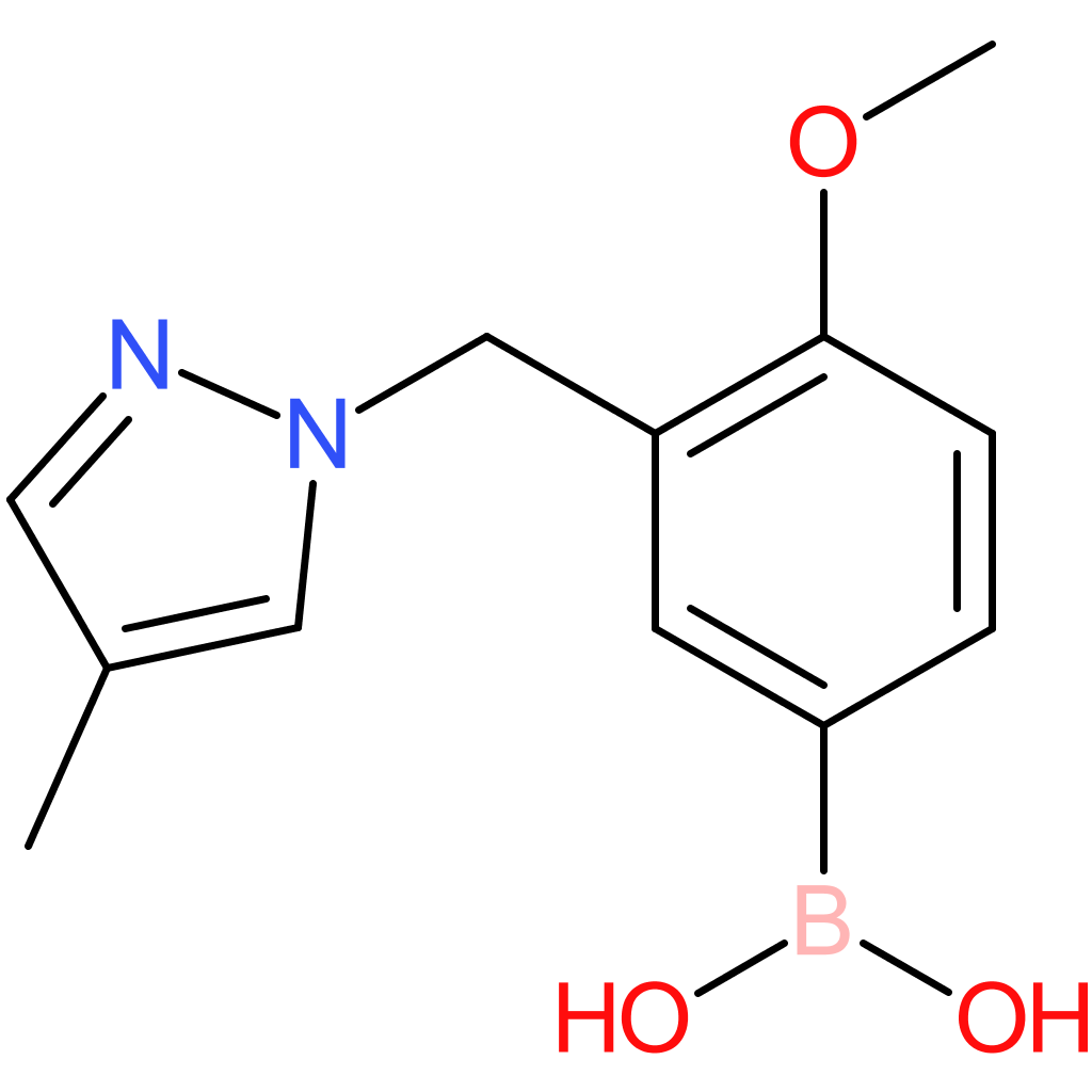 (4-methoxy-3-[(4-methyl-1h-pyrazol-1-yl)methyl]phenyl)boronic acid