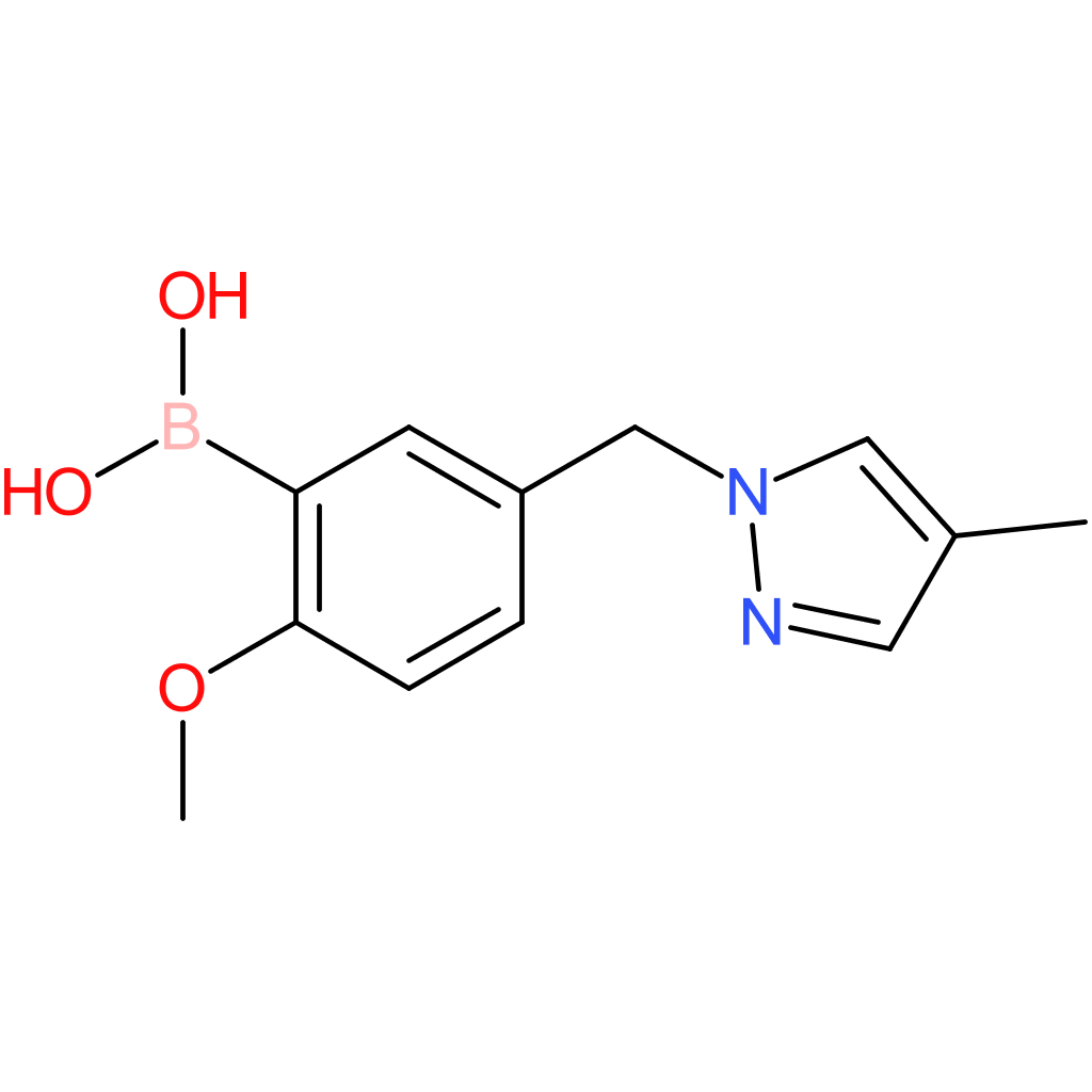 (2-methoxy-5-[(4-methyl-1h-pyrazol-1-yl)methyl]phenyl)boronic acid