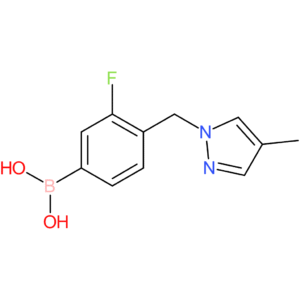 (3-fluoro-4-[(4-methyl-1h-pyrazol-1-yl)methyl]phenyl)boronic acid