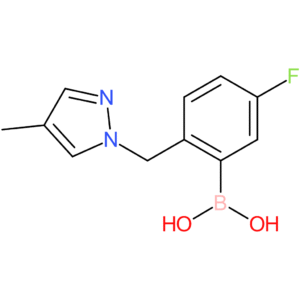 (5-fluoro-2-[(4-methyl-1h-pyrazol-1-yl)methyl]phenyl)boronic acid