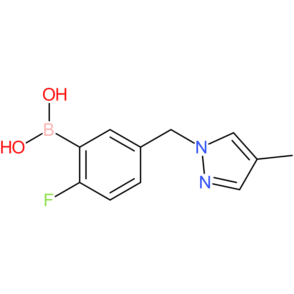 (2-fluoro-5-[(4-methyl-1h-pyrazol-1-yl)methyl]phenyl)boronic acid