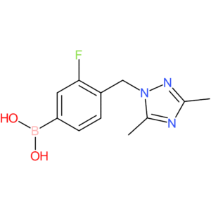 (4-[(dimethyl-1h-1,2,4-triazol-1-yl)methyl]-3-fluorophenyl)boronic acid