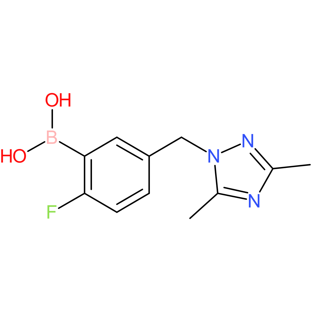 (5-[(dimethyl-1h-1,2,4-triazol-1-yl)methyl]-2-fluorophenyl)boronic acid