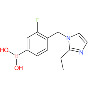 (4-[(2-ethyl-1h-imidazol-1-yl)methyl]-3-fluorophenyl)boronic acid