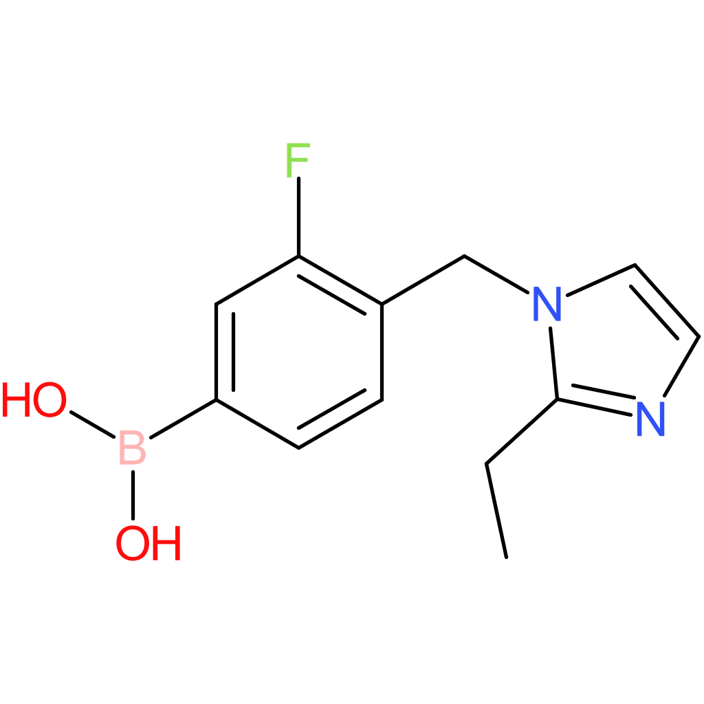 (4-[(2-ethyl-1h-imidazol-1-yl)methyl]-3-fluorophenyl)boronic acid