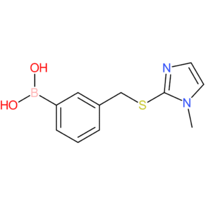 (3-([(1-methyl-1h-imidazol-2-yl)sulfanyl]methyl)phenyl)boronic acid