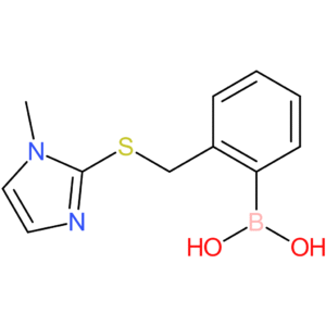 (2-([(1-methyl-1h-imidazol-2-yl)sulfanyl]methyl)phenyl)boronic acid