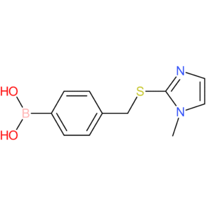 (4-([(1-methyl-1h-imidazol-2-yl)sulfanyl]methyl)phenyl)boronic acid