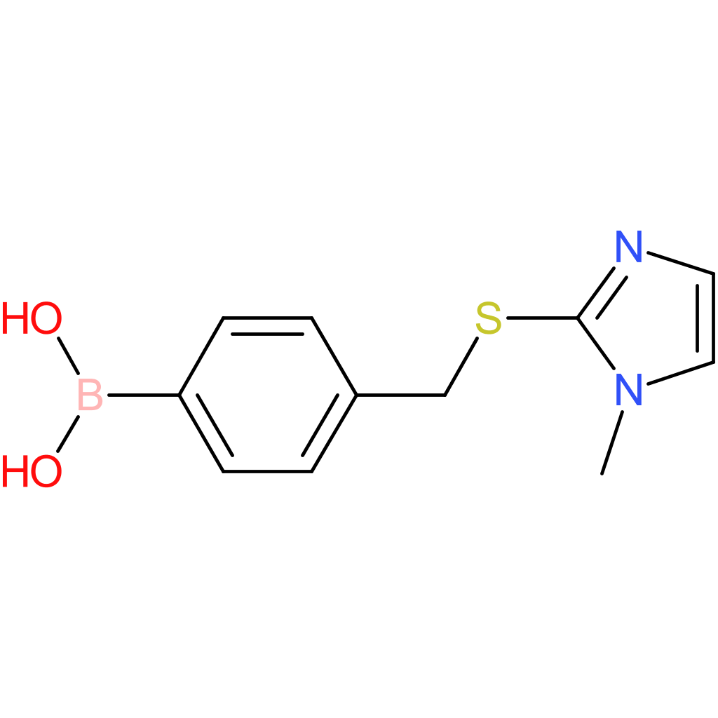 (4-([(1-methyl-1h-imidazol-2-yl)sulfanyl]methyl)phenyl)boronic acid