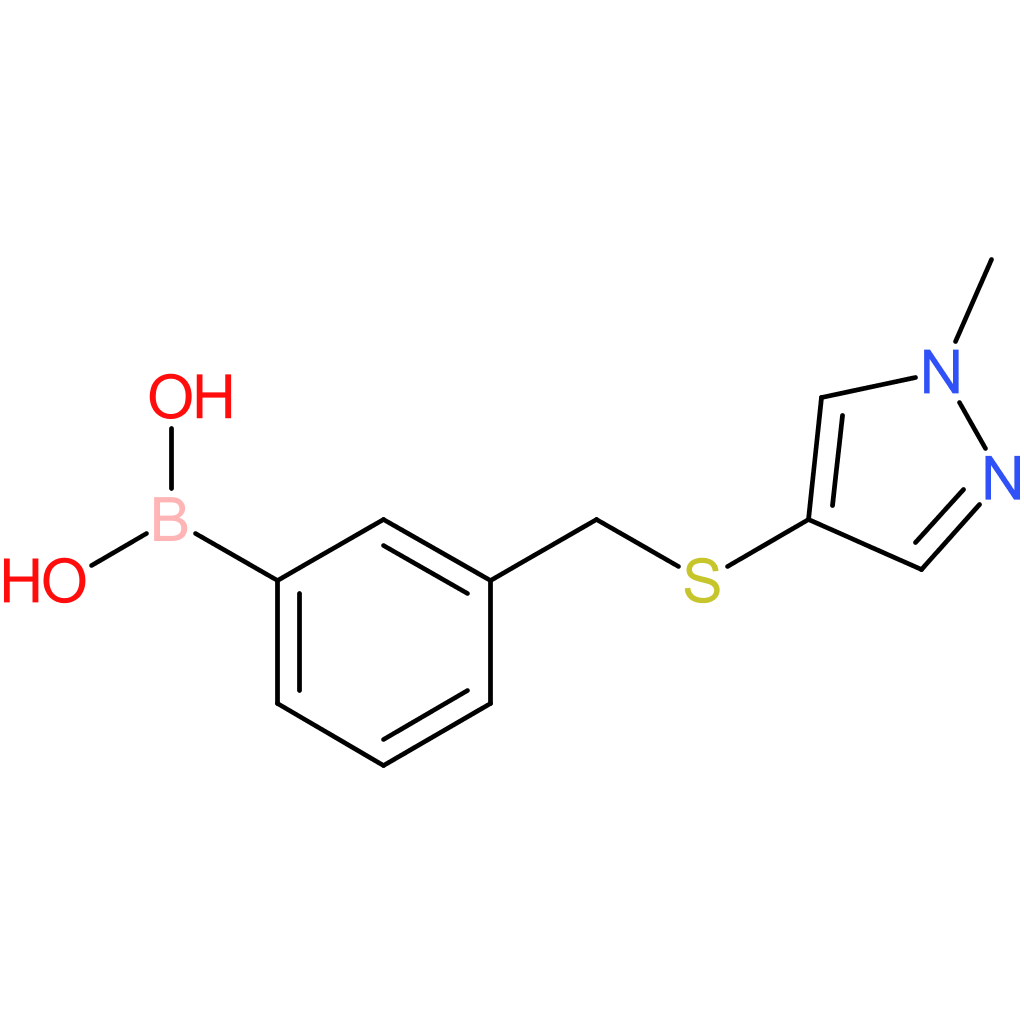 (3-([(1-methyl-1h-pyrazol-4-yl)sulfanyl]methyl)phenyl)boronic acid