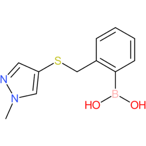(2-([(1-methyl-1h-pyrazol-4-yl)sulfanyl]methyl)phenyl)boronic acid