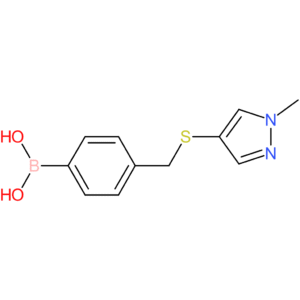 (4-([(1-methyl-1h-pyrazol-4-yl)sulfanyl]methyl)phenyl)boronic acid