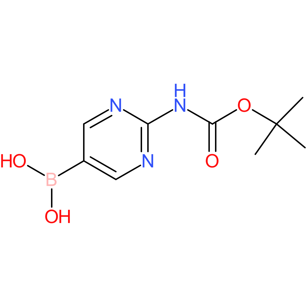 (2-((tert-butoxycarbonyl)amino)pyrimidin-5-yl)boronic acid