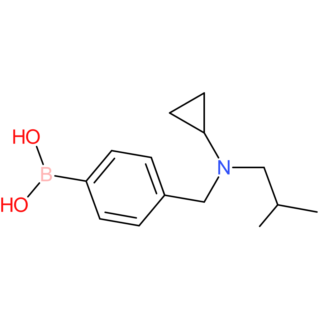 (4-([cyclopropyl(2-methylpropyl)amino]methyl)phenyl)boronic acid