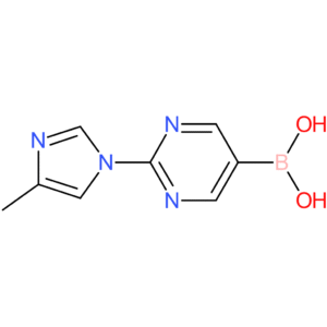 2-(4-methylimidazol-1-yl)pyrimidine-5-boronic acid