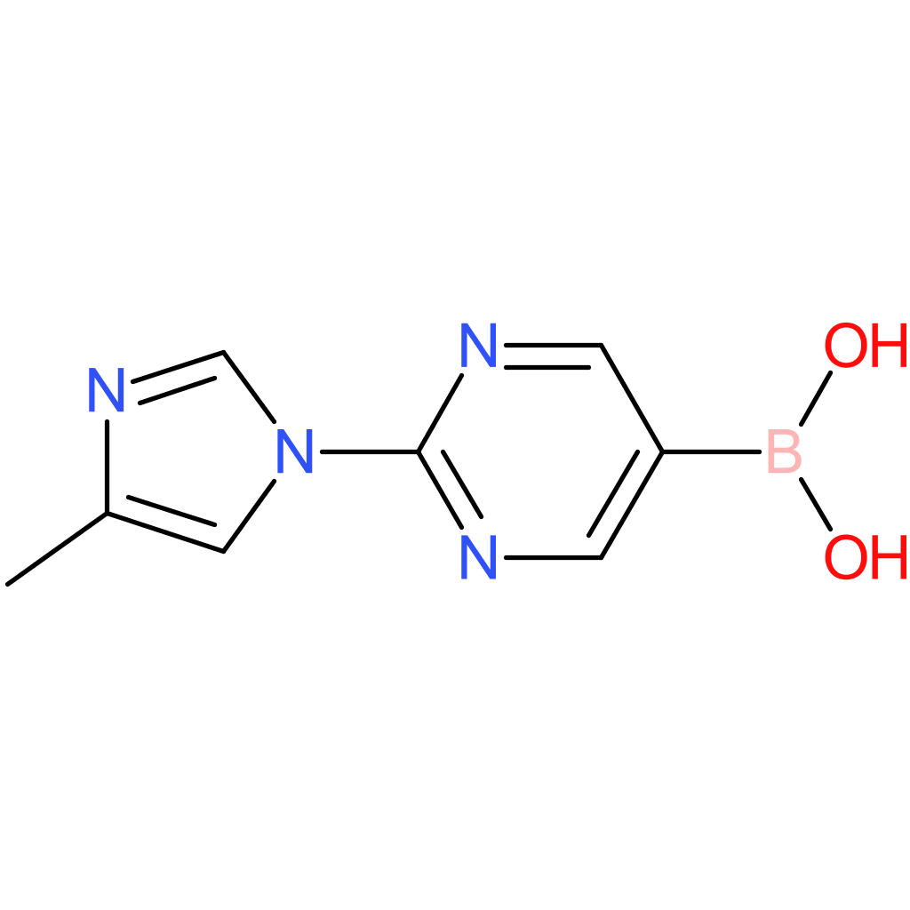 2-(4-methylimidazol-1-yl)pyrimidine-5-boronic acid