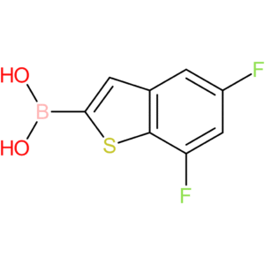 (5,7-difluoro-1-benzothiophen-2-yl)boronic acid
