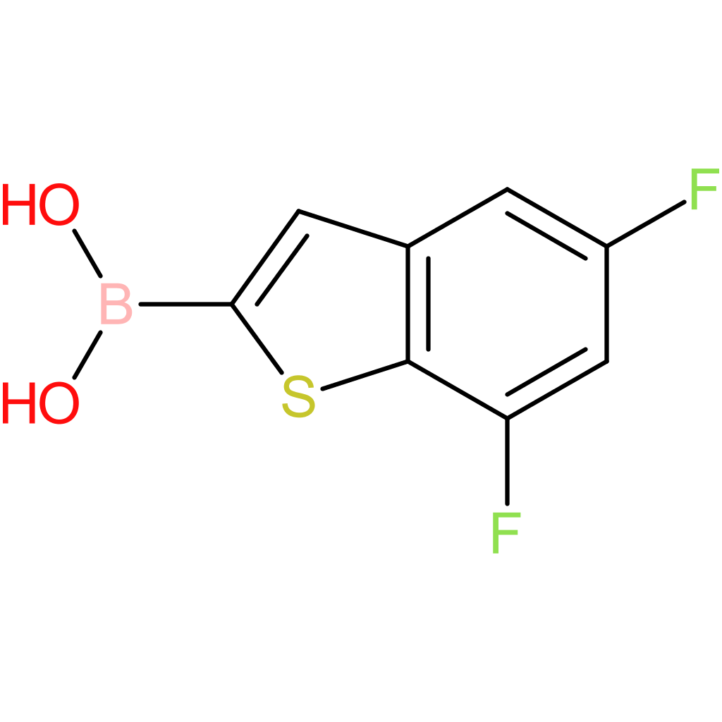 (5,7-difluoro-1-benzothiophen-2-yl)boronic acid