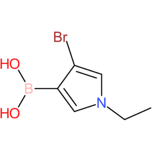 4-bromo-1-ethyl-pyrrol-3-ylboronic acid