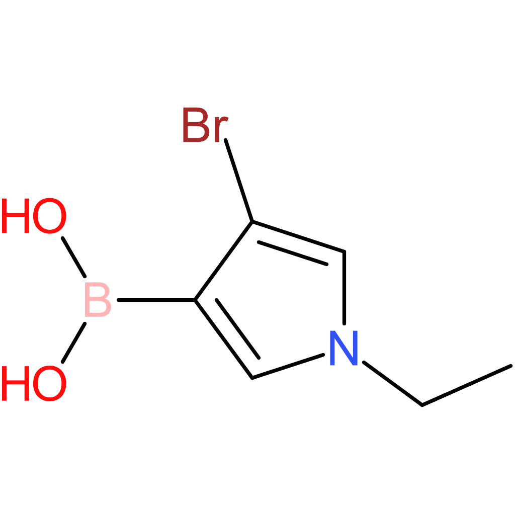 4-bromo-1-ethyl-pyrrol-3-ylboronic acid