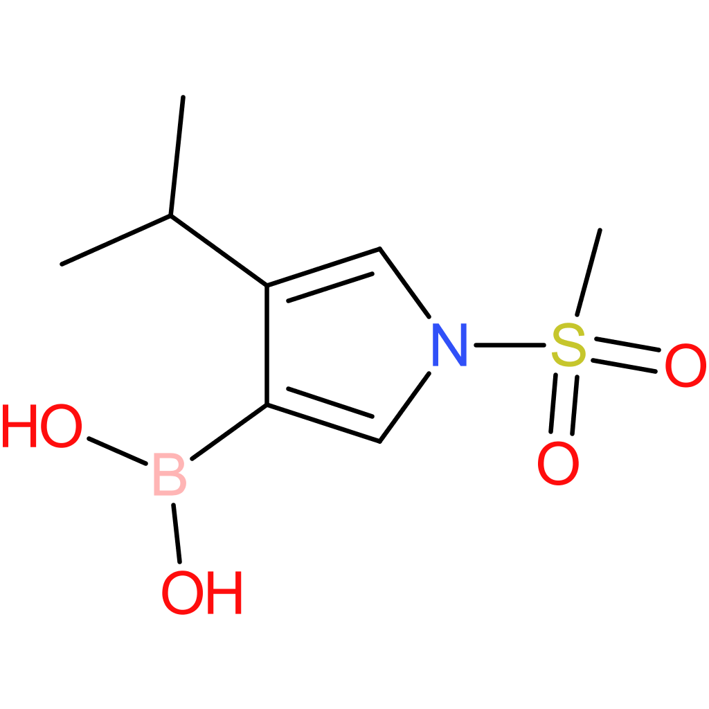 4-isopropyl-1-(methylsulfonyl)-pyrrol-3-ylboronic acid