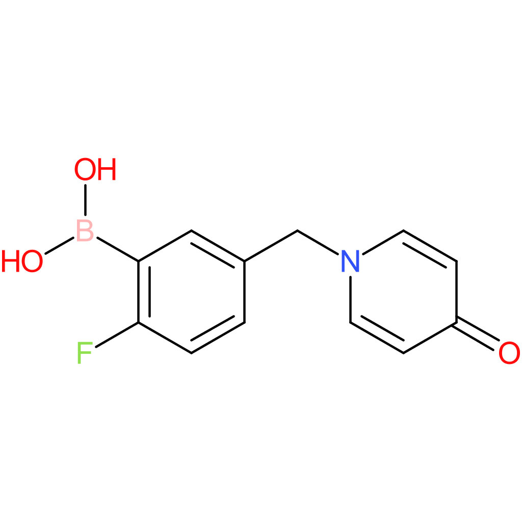 (2-fluoro-5-[(4-oxo-1,4-dihydropyridin-1-yl)methyl]phenyl)boronic acid