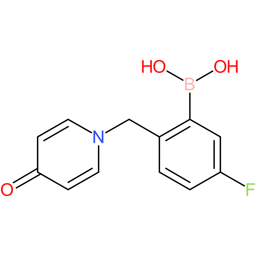 (5-fluoro-2-[(4-oxo-1,4-dihydropyridin-1-yl)methyl]phenyl)boronic acid