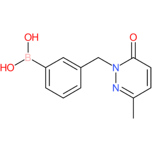 (3-[(3-methyl-6-oxo-1,6-dihydropyridazin-1-yl)methyl]phenyl)boronic acid