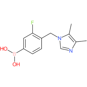 (4-[(4,5-dimethyl-1h-imidazol-1-yl)methyl]-3-fluorophenyl)boronic acid