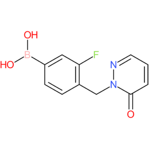(3-fluoro-4-[(6-oxo-1,6-dihydropyridazin-1-yl)methyl]phenyl)boronic acid