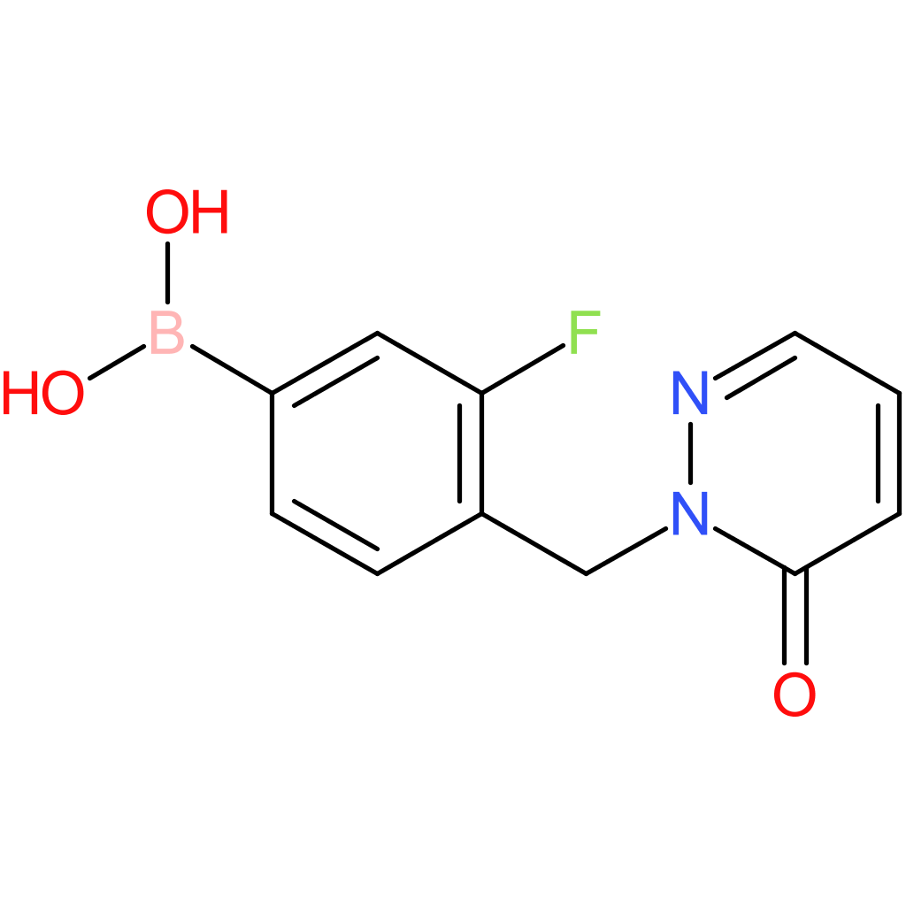 (3-fluoro-4-[(6-oxo-1,6-dihydropyridazin-1-yl)methyl]phenyl)boronic acid