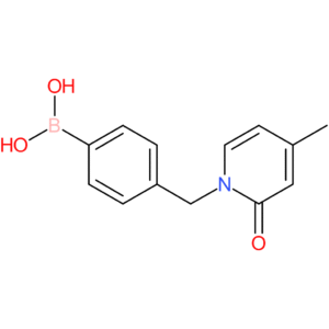 (4-[(4-methyl-2-oxo-1,2-dihydropyridin-1-yl)methyl]phenyl)boronic acid