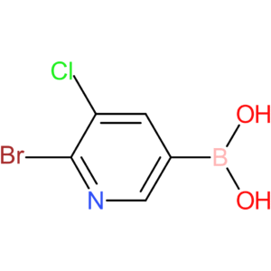 2-bromo-3-chloropyridine-5-boronic acid