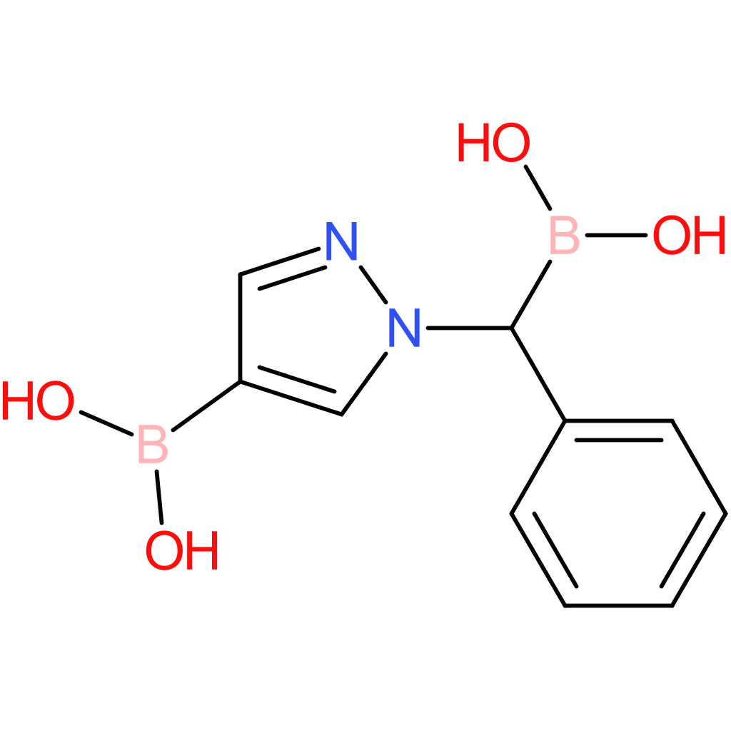 1-(1-borono-1-phenylmethyl)pyrazolE-4-boronic acid