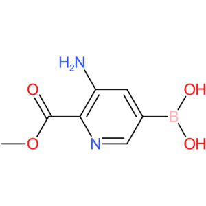 3-amino-2-(methoxycarbonyl)pyridine-5-boronic acid