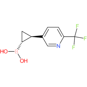 trans-2-[6-(trifluoromethyl)pyridin-3-yl]cyclopropaneboronic acid