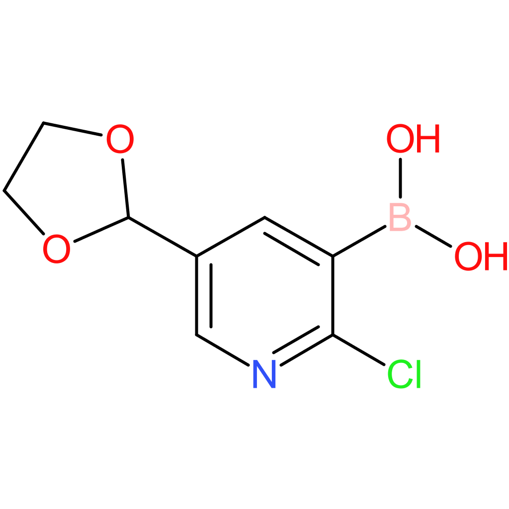 2-chloro-5-(1,3-dioxolan-2-yl)pyridin-3-ylboronic acid