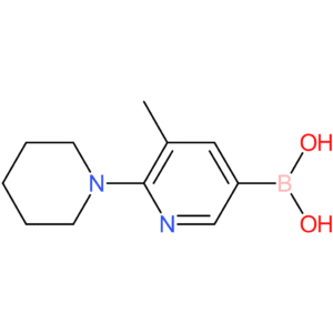 5-methyl-6-(piperidin-1-yl)pyridin-3-ylboronic acid