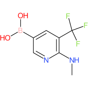 6-(methylamino)-5-(trifluoromethyl)pyridin-3-ylboronic acid