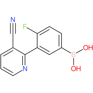 3-(3-cyanopyridin-2-yl)-4-fluorophenylboronic acid