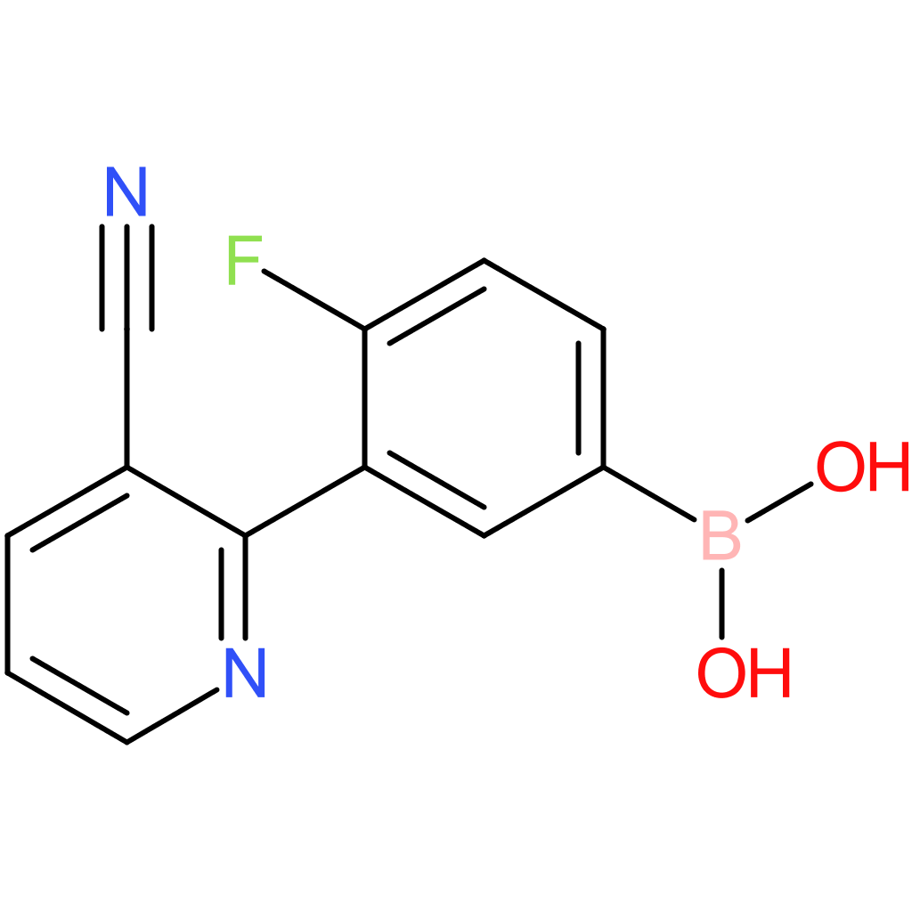 3-(3-cyanopyridin-2-yl)-4-fluorophenylboronic acid
