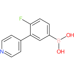 4-fluoro-3-pyridin-4-ylbenzeneboronic acid