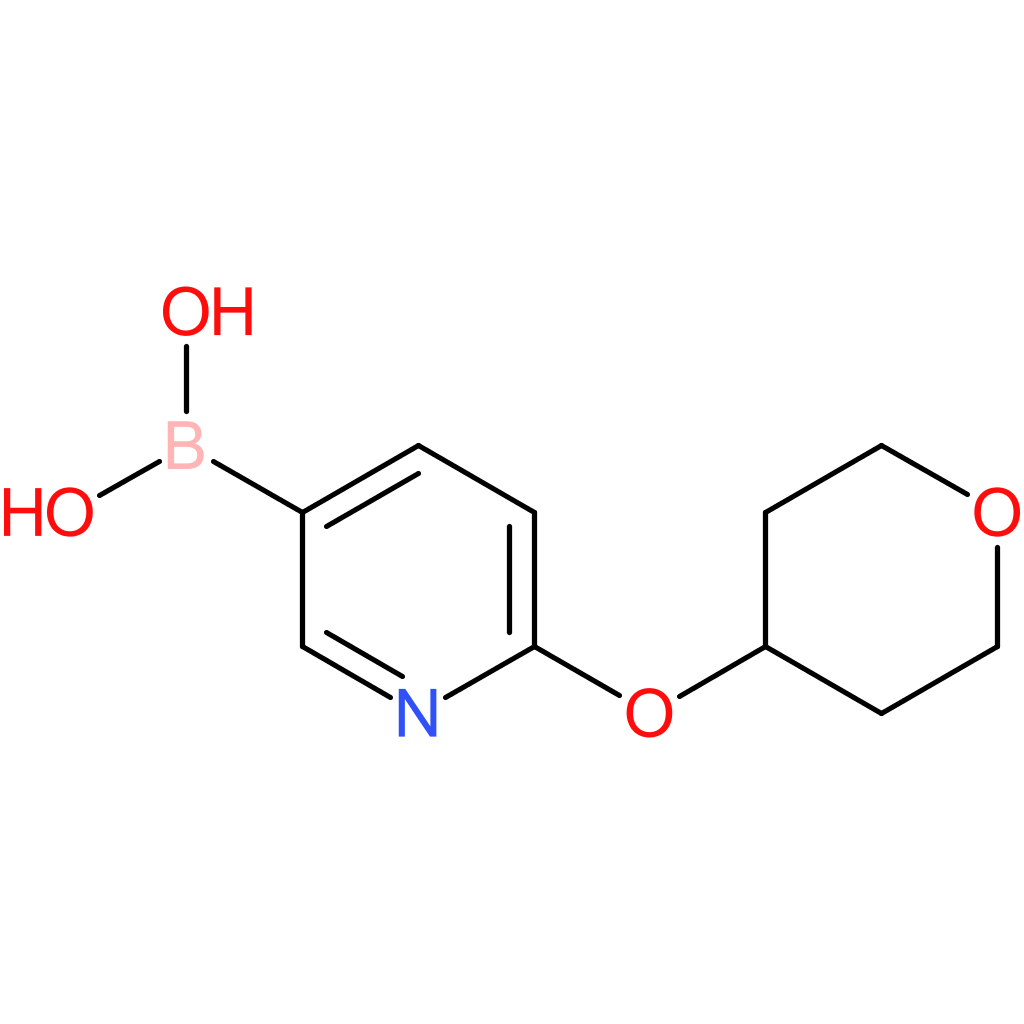 (6-((tetrahydro-2h-pyran-4-yl)oxy)pyridin-3-yl)boronic acid