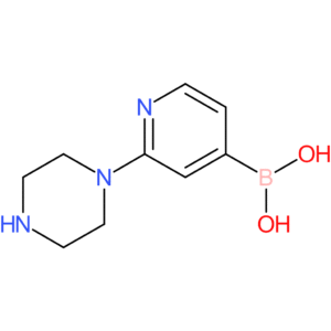 2-(piperazin-1-yl)pyridin-4-ylboronic acid