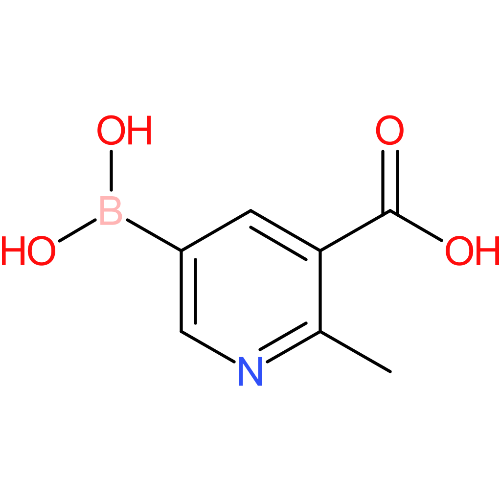 5-(dihydroxyboranyl)-2-methylpyridine-3-carboxylic acid