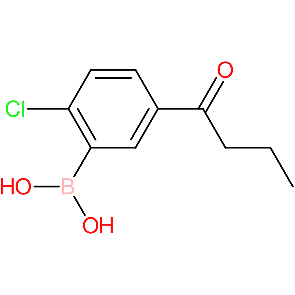 5-butyryl-2-chlorophenylboronic acid