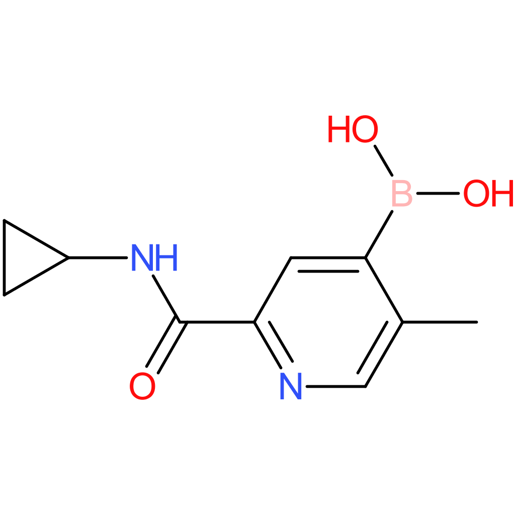 2-(cyclopropylcarbamoyl)-5-methylpyridin-4-ylboronic acid